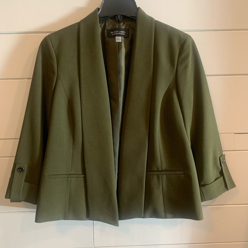 Black Label, Women’s Olive Green Blazer, Size 8